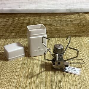 Snow Peak White Portable Camping Stove with Protective Case